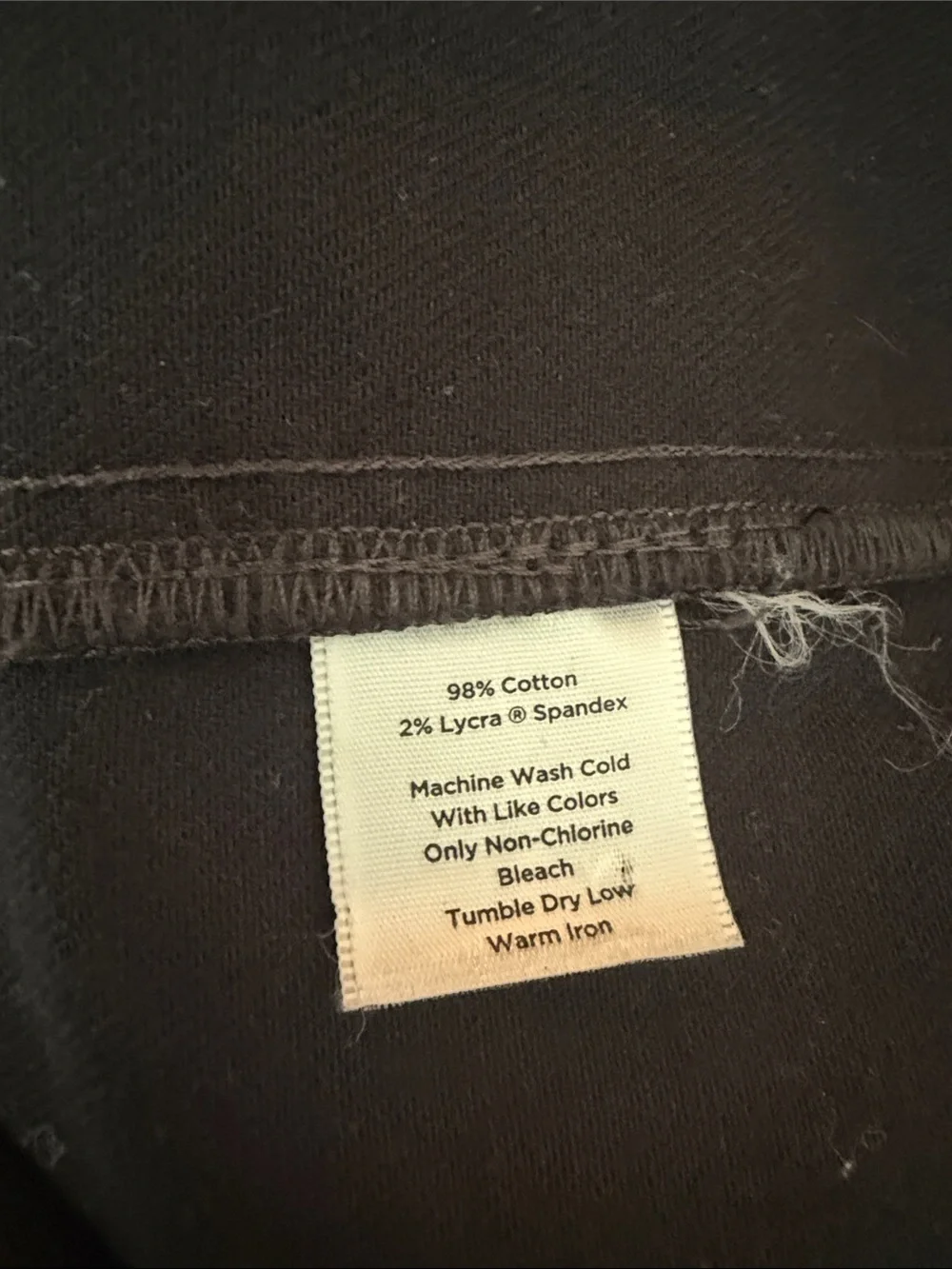 Talbots Black Pencil Skirt with Button Accent